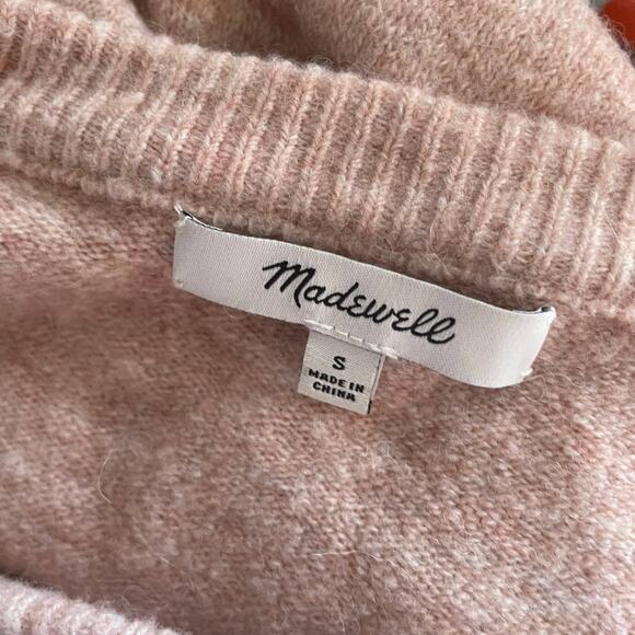 Madewell Plush / Tan Crewneck Long bell Sleeve Sweater - Size S - Picture 7 of 8